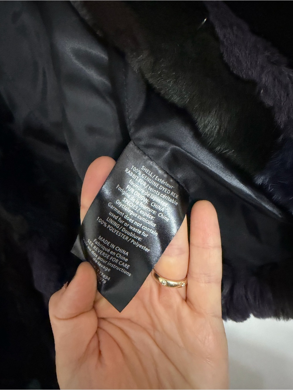 Heartloom Meg Patchwork Genuine Rabbit Fur Jacket - Picture 3 of 7